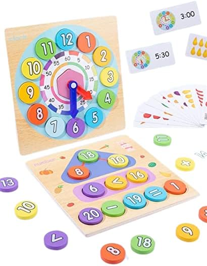 Educational 2 in 1 Digital Clock Mathematics Learning Kit