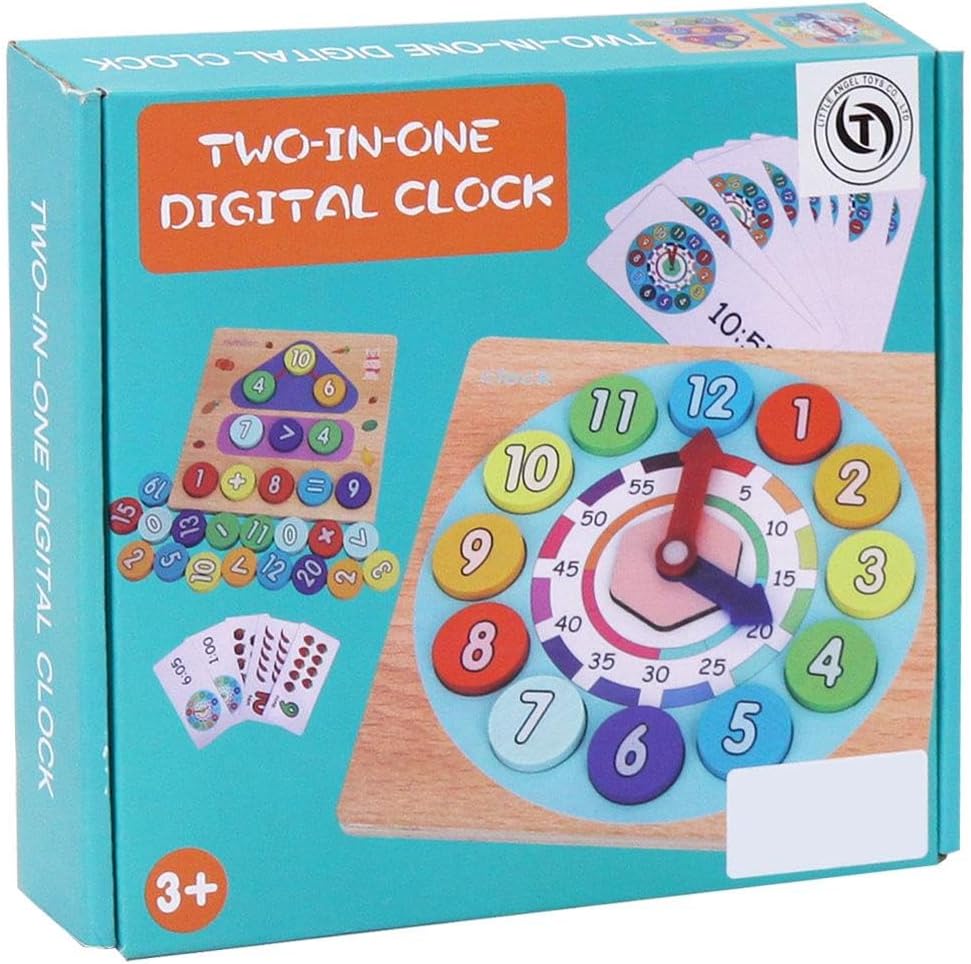 Educational 2 in 1 Digital Clock Mathematics Learning Kit